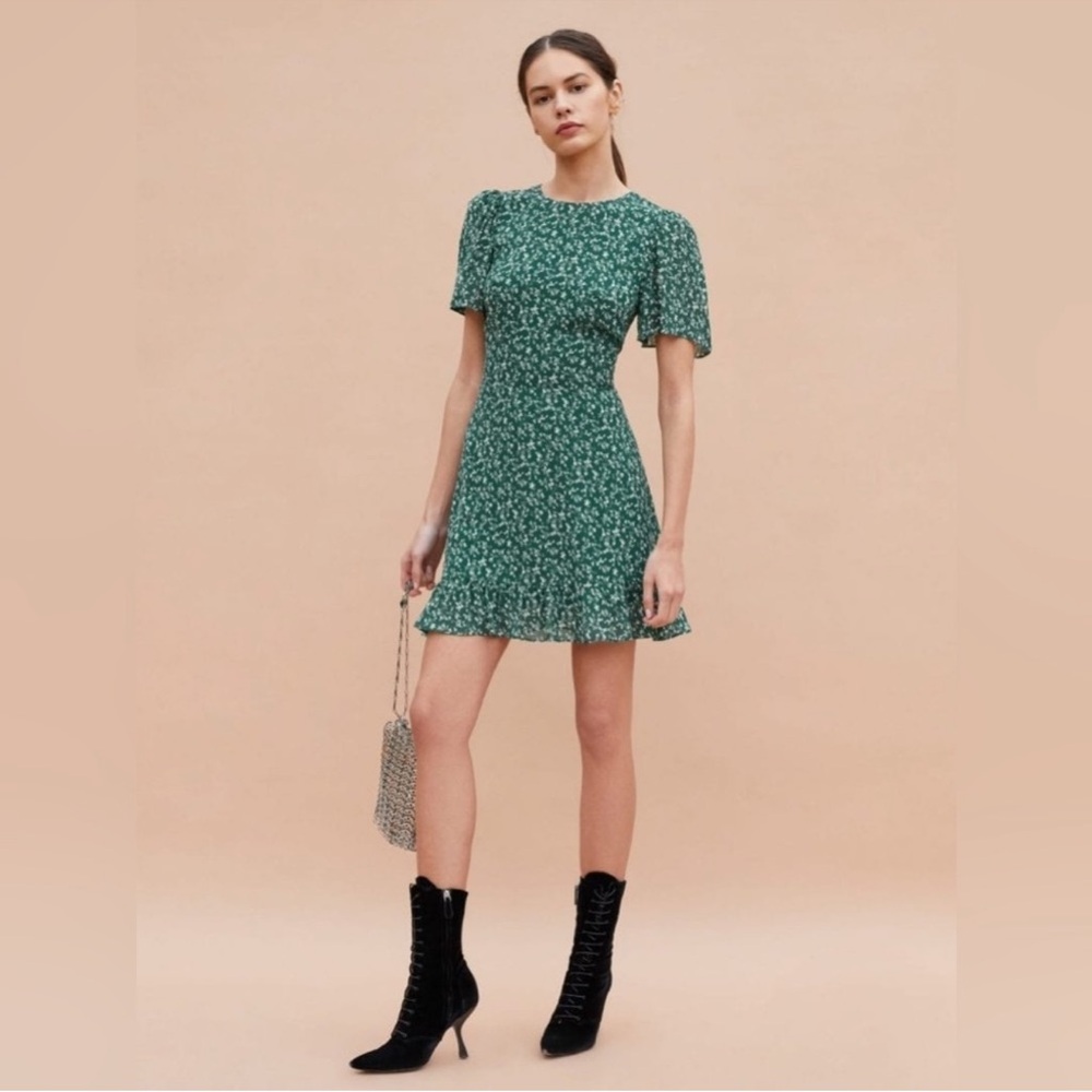 Reformation Beesly Dress in Parsley Size 2
